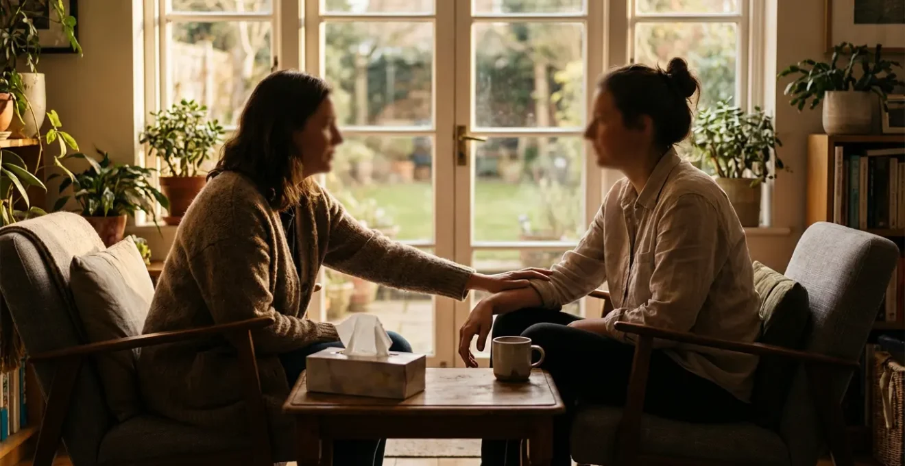 Peaceful consultation room showing ethical mediumship practice environment
