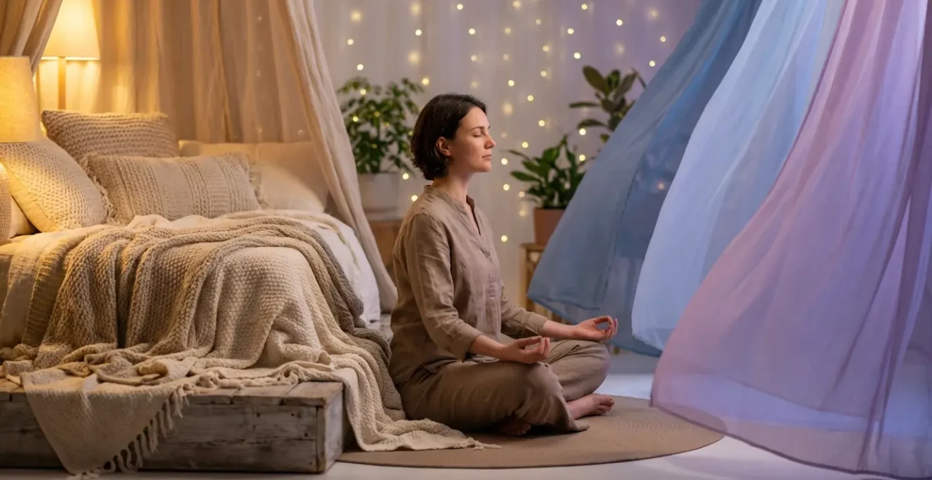 Split-view of two contrasting sanctuary spaces for water signs