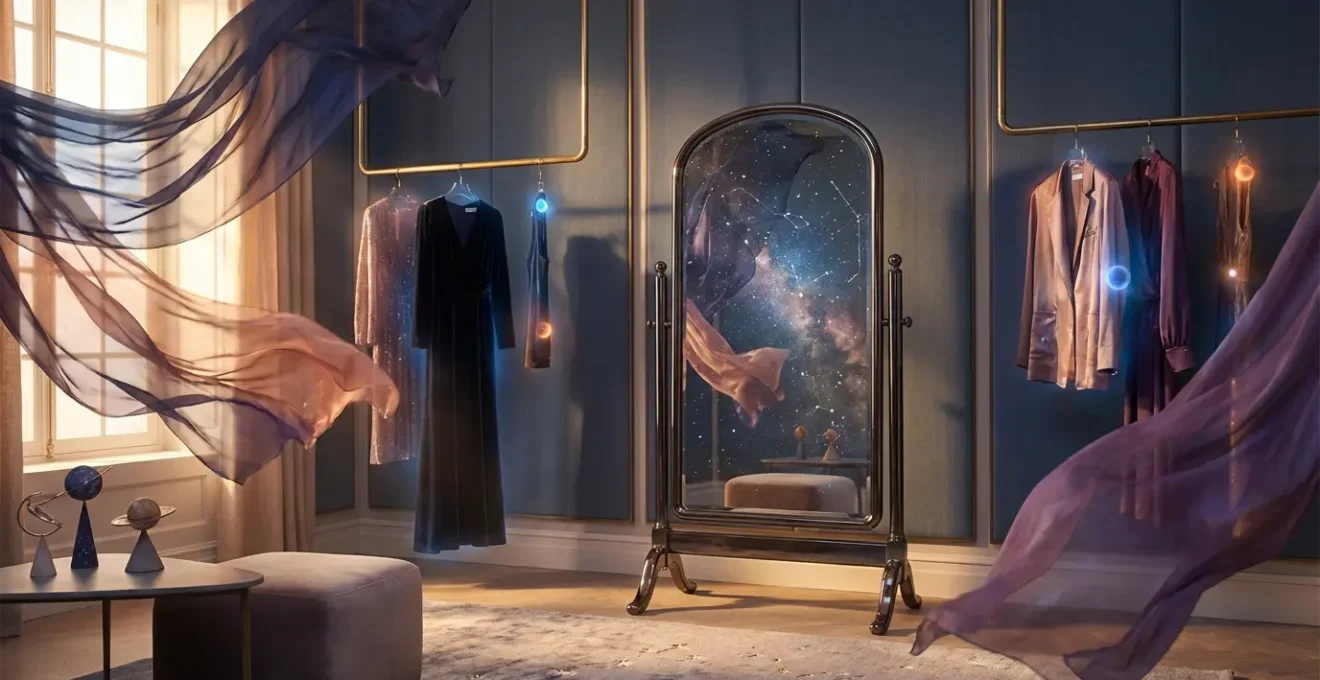 An artistic representation of personal style alignment with astrological energies