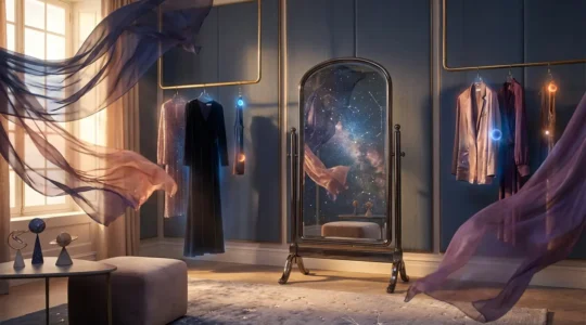 An artistic representation of personal style alignment with astrological energies