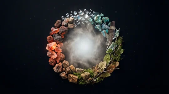 Symbolic representation of zodiac integration showing all twelve signs merging into cosmic unity