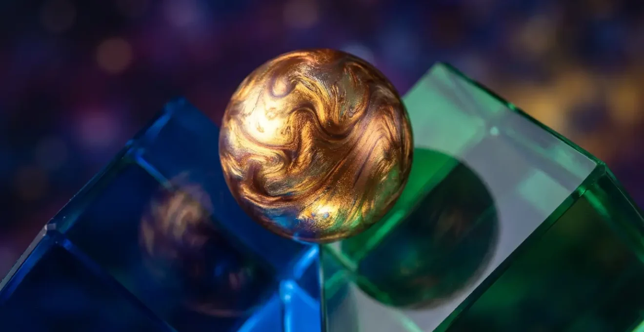 Close-up view of a planet positioned at the boundary between two astrological house segments