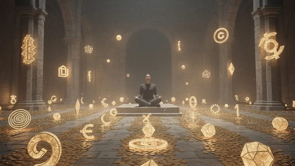 Visual metaphor of a mental vault with knowledge coins representing Taurus Mercury learning style